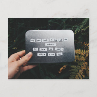 Cartão Postal Estrelas Dentro Do Seu Cartão-Postal De Alma