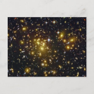 Cartão Postal Estrelas douradas da galáxia Abell 1689 NASA