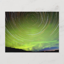Cartão Postal Estrelas e luzes Nortes Aurora borealis