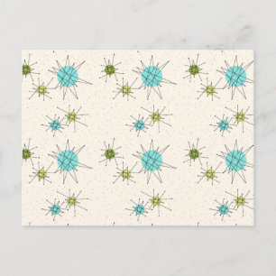 Cartão Postal Estrelas Explodindo Atômicas Icônica