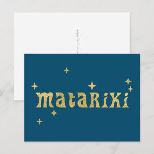Cartão Postal Estrelas Maori da Nova Zelândia - Matariki 1
