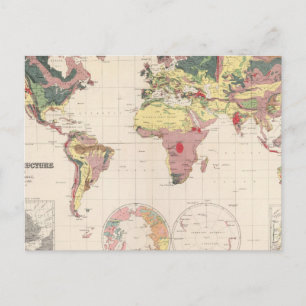 Cartão Postal Estrutura geológica do globo