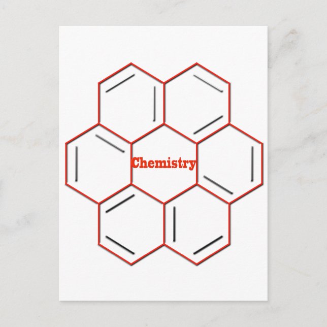Cartão Postal Estrutura química na química (Frente)