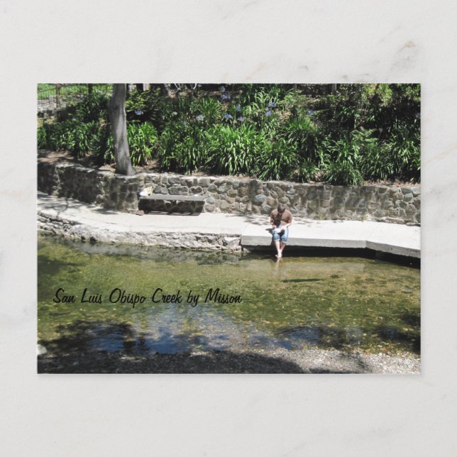 Cartão Postal Estudante de Feet em Creek perto da Missão (Frente)