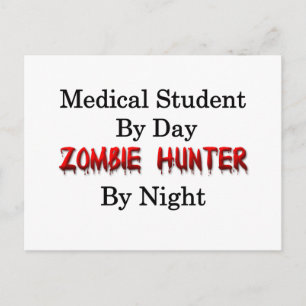 Cartão Postal Estudante Médico/Zombie Hunter
