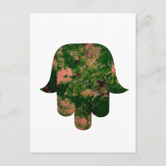 Cartão Postal Estúdio de Pintura de Balão Hamsa de Jardim Arte