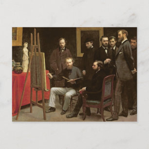 Cartão Postal Estúdio em Batignolles, 1870