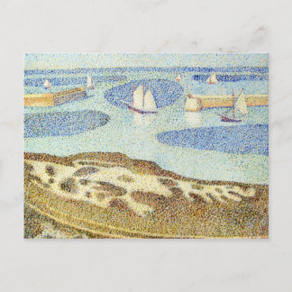 Cartão Postal Estudo da Entrada de Seurat no Porto Exterior