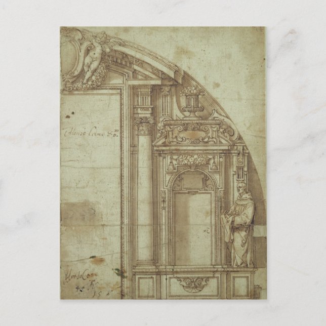 Cartão Postal Estudo de arquitetura (Frente)