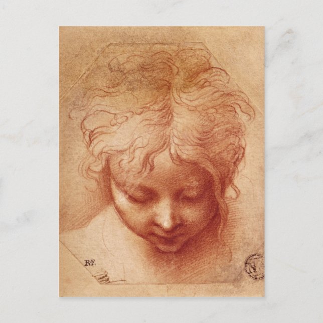 Cartão Postal Estudo de uma Cabeça (Frente)