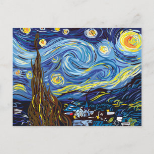 Cartão Postal Estudo do Vetor Digital Vincent van Gogh