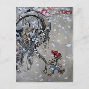 Cartão Postal Estudo Julbacken (Yule Goat) 1911