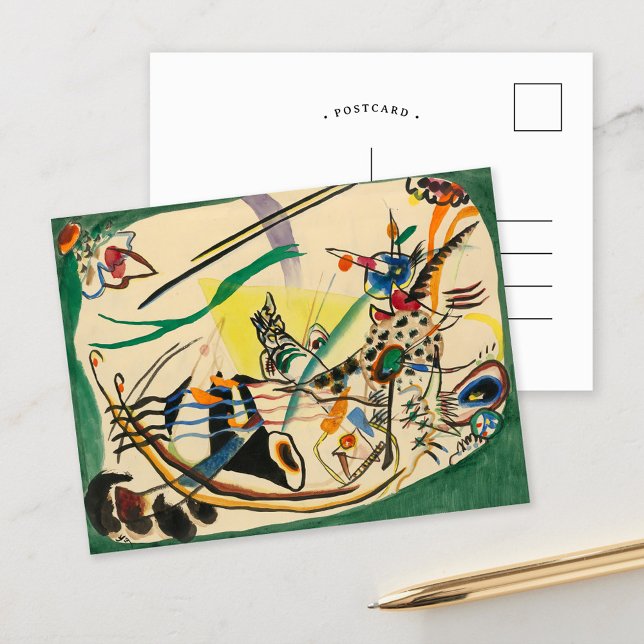 Cartão Postal Estudo para a fronteira verde | Kandinsky (Criador carregado)