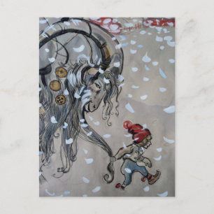 Cartão Postal Estudo para Julbacken (Yule Goat) 1911