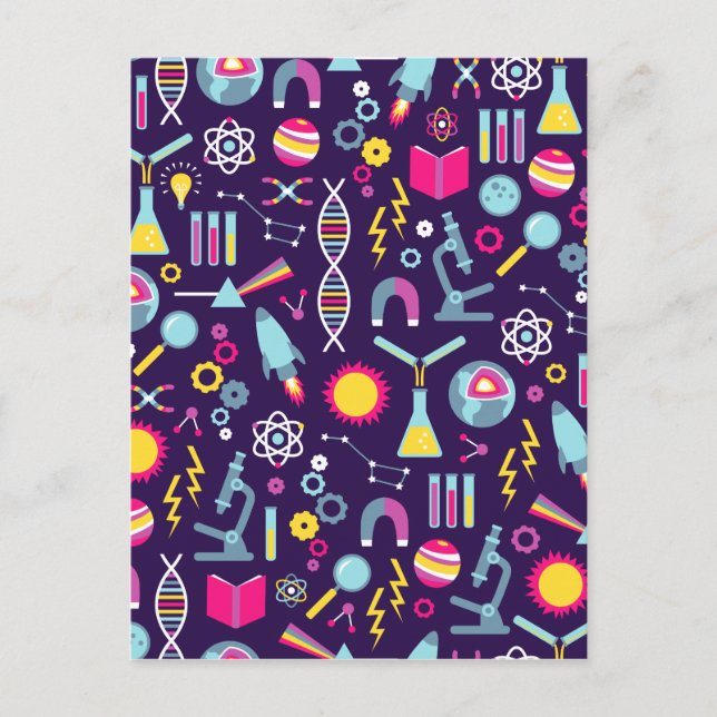 Cartão Postal Estudos de Ciência (Frente)