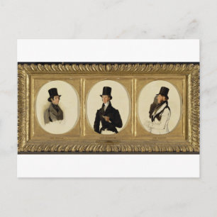 Cartão Postal Estudos para os Retratos de Lorde Eglinton, Senhor