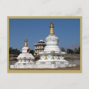 Cartão Postal Estupas budistas tibetanos