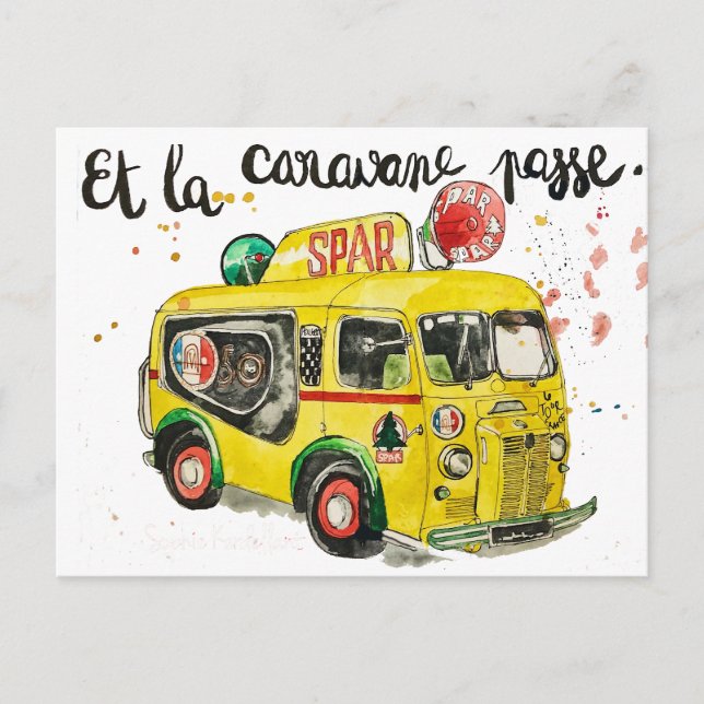 Cartão Postal Et la caravane passou! (Frente)