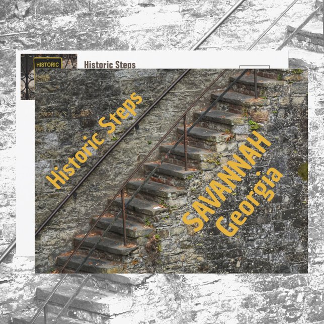 Cartão Postal Etapas históricas de Savannah Georgia Fotográfica (Criador carregado)