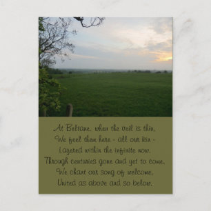 Cartão Postal Eterno Beltane Sunset