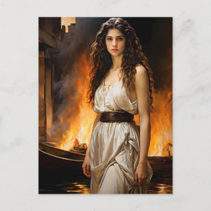 Cartão Postal "Eterno Helen: Catalisador de Troy"