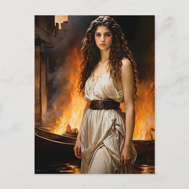 Cartão Postal "Eterno Helen: Catalisador de Troy" (Frente)