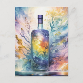 Cartão Postal Ethereal Whispers - Magical Potion Bottle