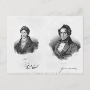 Cartão Postal Etienne Mehul e Giacomo Meyercerveja