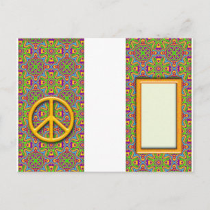 Cartão Postal Etiqueta de bagagem de paz