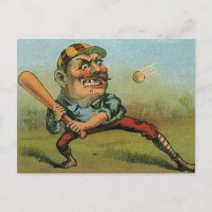 Cartão Postal Etiqueta De Cigarro Vintage, Bola De Beisebol Espo