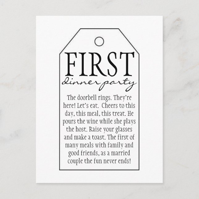 Cartão Postal Etiqueta de presentes para garrafa de vinho - Prim (Frente)