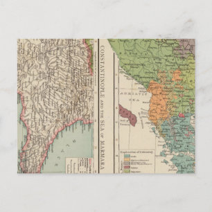 Cartão Postal Etnog Península dos Balcãs, Constantinopla