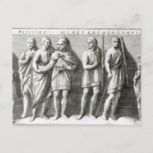 Cartão Postal Etruscan Sarcophagus