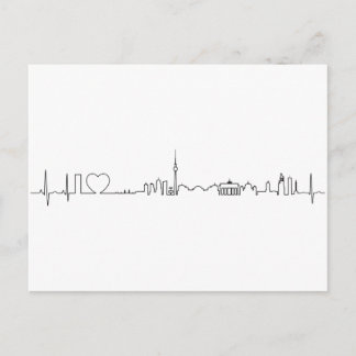 Cartão Postal Eu adoro a lembrança de Berlim (estilo ecg)