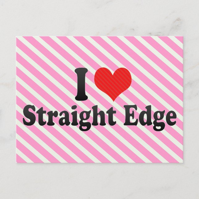 Cartão Postal Eu Adoro Borda Hetero (Frente)