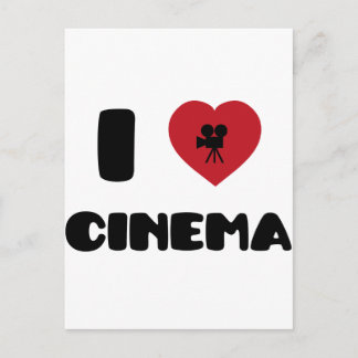 Cartão Postal Eu adoro cinema