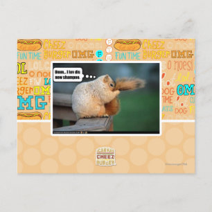 Cartão Postal Eu adoro esse novo xampu