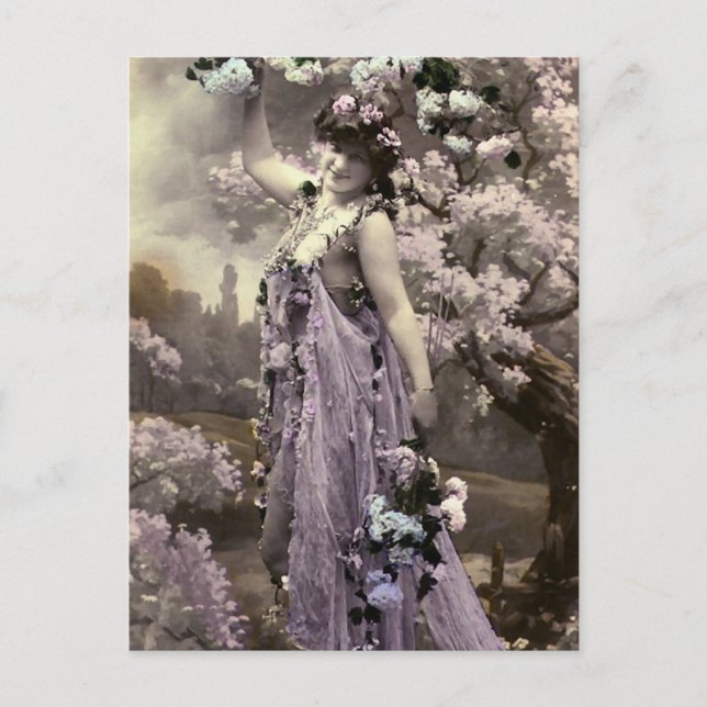 Cartão Postal Eu Adoro Flores (Frente)