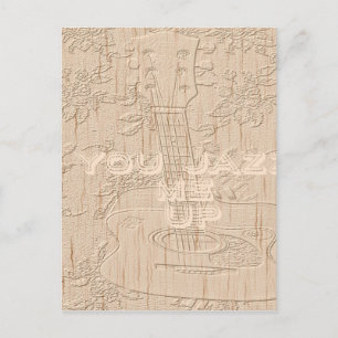 Cartão Postal Eu adoro madeira indo marrom Hakuna Matata