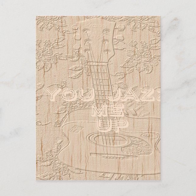 Cartão Postal Eu adoro madeira indo marrom Hakuna Matata (Frente)