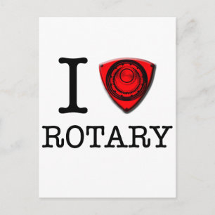 Cartão Postal Eu adoro o Rotary Engine
