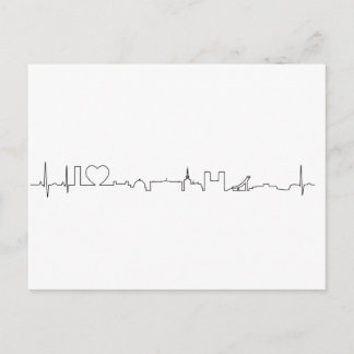 Cartão Postal Eu adoro o souvenir de Oslo (estilo ecg)