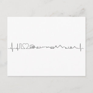 Cartão Postal Eu adoro Roma (estilo ecg)