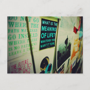 Cartão Postal Eu Adoro Snailmail - O Significado Da Vida