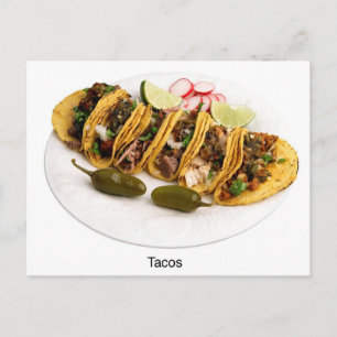 Cartão Postal eu adoro tacos