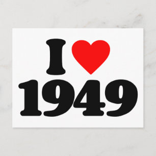 CARTÃO POSTAL EU AMO 1949