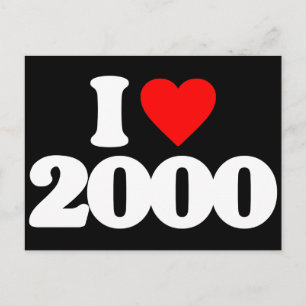 CARTÃO POSTAL EU AMO 2000