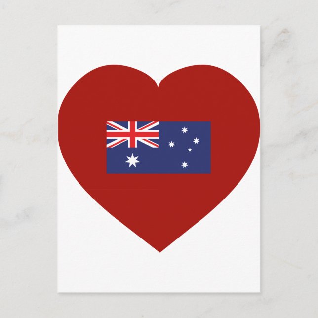 Cartão Postal Eu amo a Austrália (Frente)