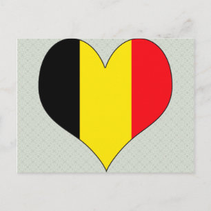Cartão Postal Eu amo a Bélgica