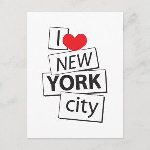 Cartão Postal Eu Amo a Cidade de Nova York
